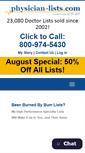 Mobile Screenshot of physician-lists.com